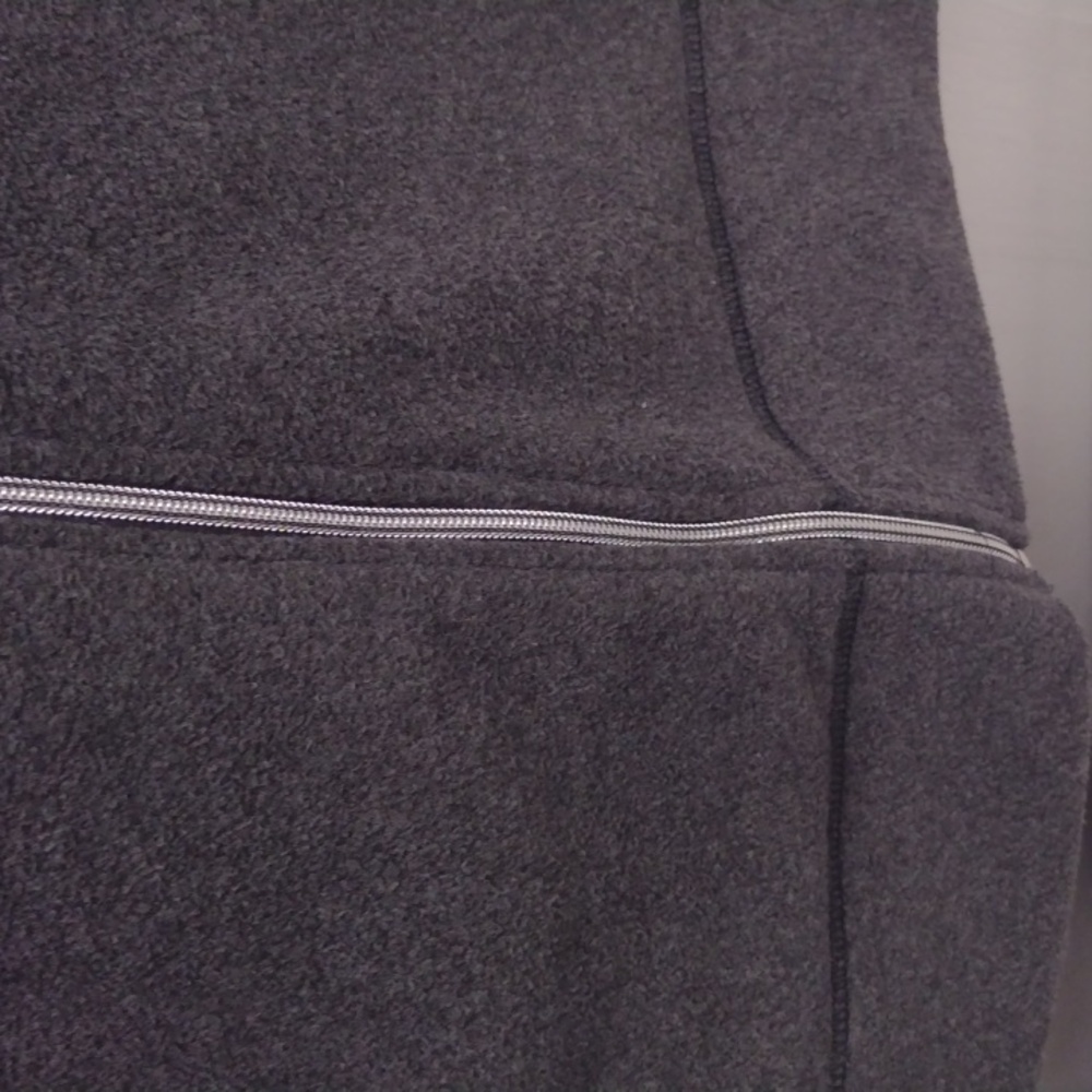 Calvin Klein Gray Bomber Jacket with Relaxed Fit and High Collar - Picture 3 of 11